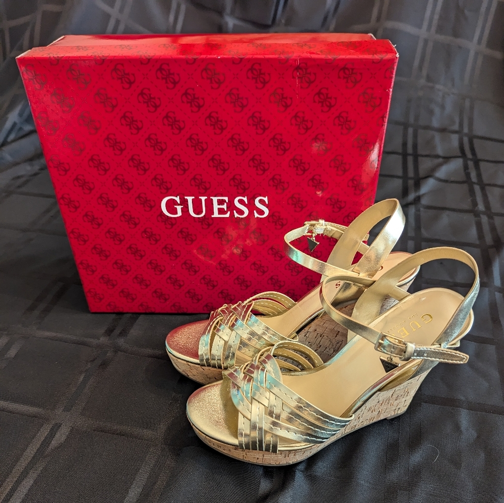 Guess Cork Wedges